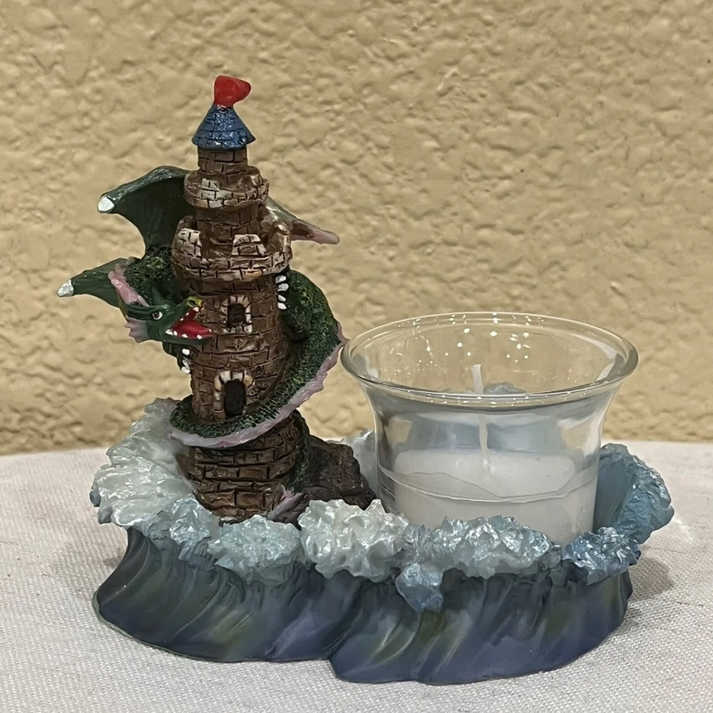 Gifts Dragon Statue with Tea Light Candle Holder - Draco The Dragon Statues
